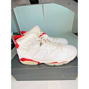 Jordan Retro 6 Red Oreo Mid Shoes Sneakers Big Kids Size 5.5 384665-162